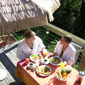 The outdoor shared areas The outdoor shared areas